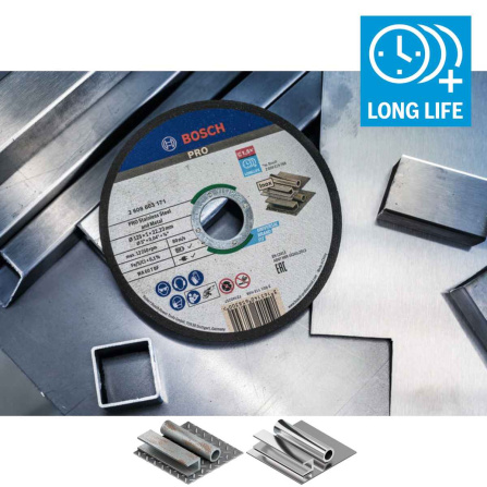 Dělicí kotouč rovný Bosch PRO Stainless Steel and Metal 125 mm 2608603171 - 2 Dělicí kotouč rovný Bosch PRO Stainless Steel and Metal 125 mm 2608603171 - 2