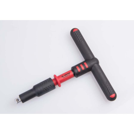1/4 rukojeť T pro hlavice izolovaná VDE, L 125 mm