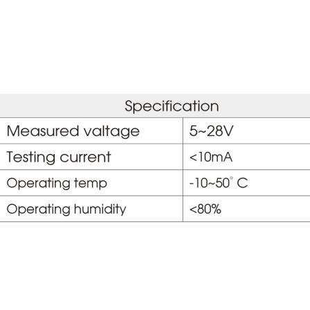 Tester obvodů LCD rozsah 6/12/24V, DC