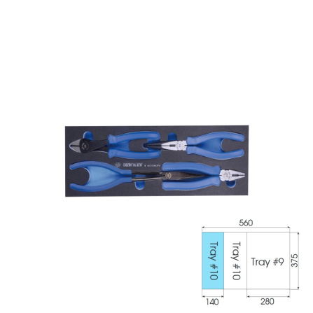 Sada nářadí do vozíku, 196 ks, EVA