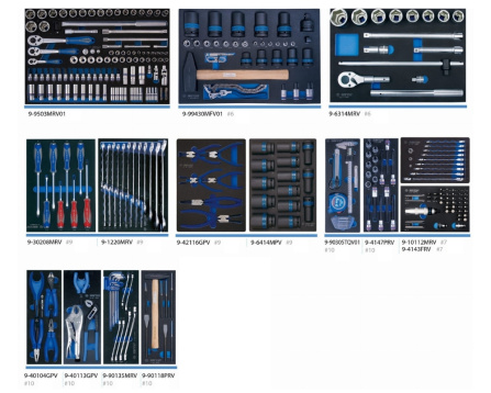Sada nářadí do vozíku, 308 ks, EVA