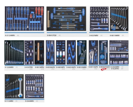 Sada nářadí do vozíku, 325 ks, EVA