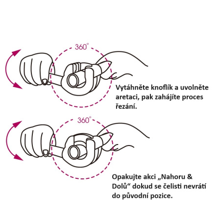 Řezák trubek ráčnový, kapacita D 32 - 67 mm výfukové potrubí