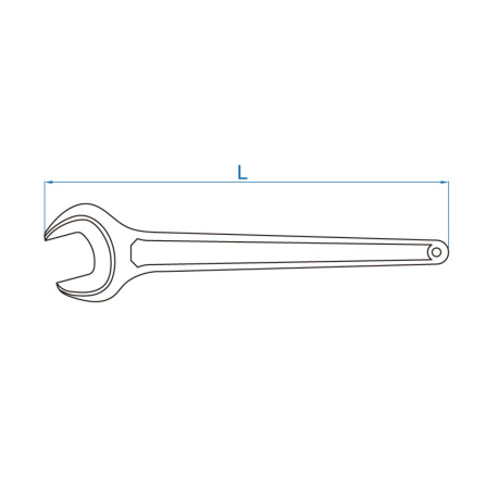 Klíč otevřený jednostranný 70mm x 500mm