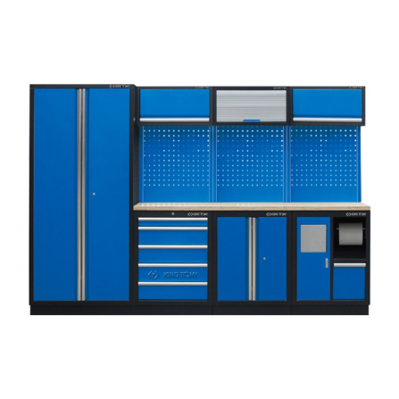 Sada dílenského nábytku č.3 (modrý), 2955x460x2000mm