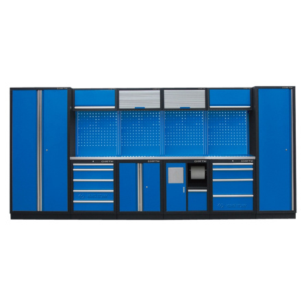 Sada dílenského nábytku č.2 (modrý), 4235x460x2000mm