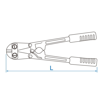 Kleště štípací pákové do 13 mm, L 750 mm