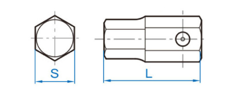 16 mm bit zástrčný CrMo INBUS 14 mm 