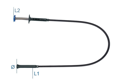 Mechanický držák s magnetem 16x685mm