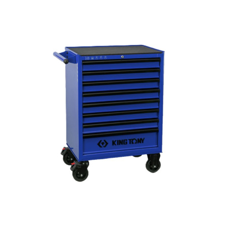 Vozík dílenský, 8 šuplíků, modrý, VxŠxH/812x670x460mm