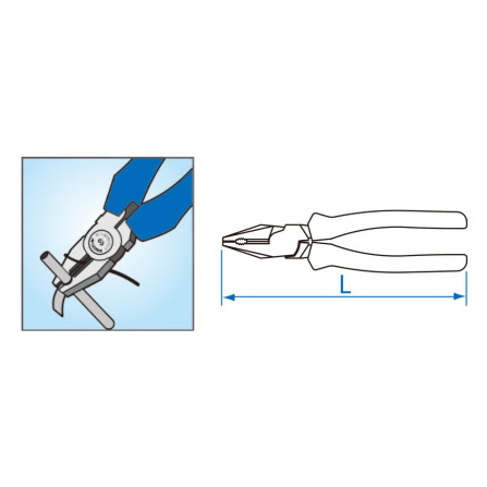 Kleště kombinované, L 230 mm, potaženo PVC