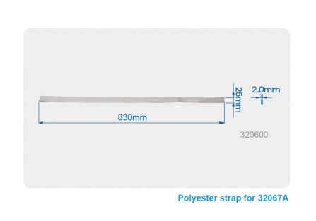 Pásek náhradní pro 320670,60-180 mm, nylon