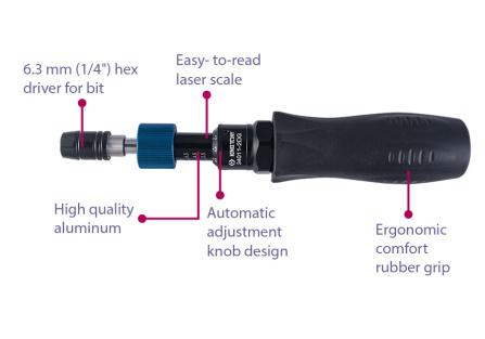 1/4 šroubovák momentový 0,5 - 2,5 Nm (6 hran)