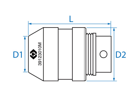 1/4 držák pro závitníky se čtyřhranem 2,5-5mm