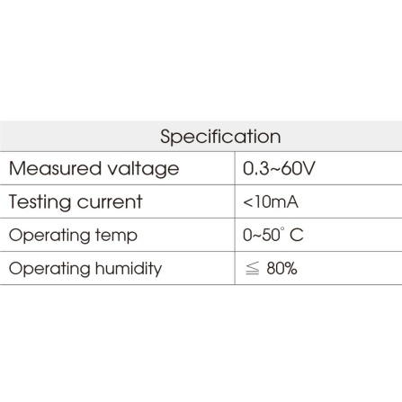 Tester obvodů LCD rozsah 12/24/48V, DC