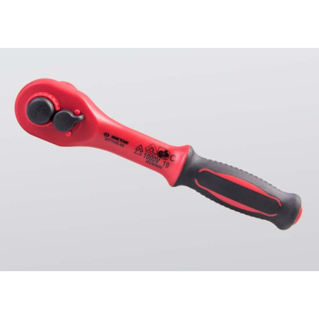 1/4 ráčna s páčkou a aretací 150 mm, izolovaná VDE, 24 zubů