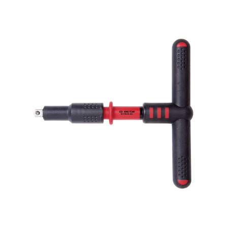 1/4 rukojeť T pro hlavice izolovaná VDE, L 125 mm