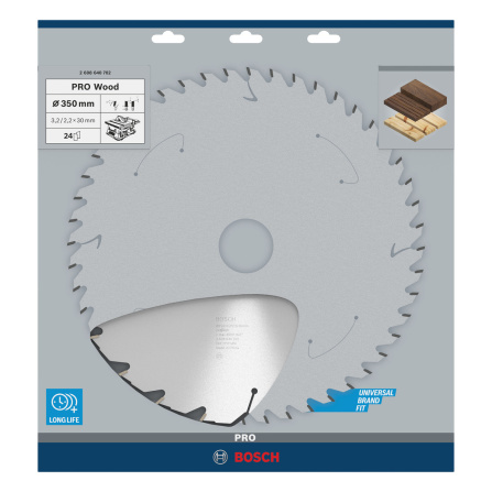 Pilový kotouč Bosch PRO Wood 350 x 30 x 3,2 mm 2608640702 - 3