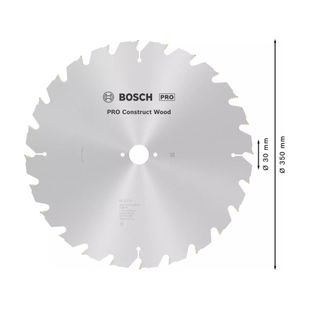 Pilový kotouč Bosch PRO Construct Wood 350 x 3,5 x 30 mm 2608640692 - 4