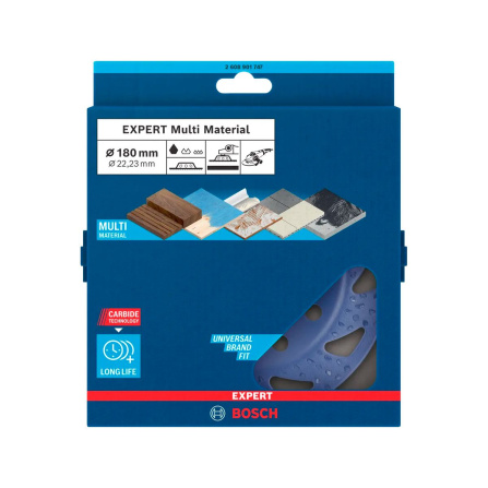 Brusný hrncový kotouč do dřeva Bosch Expert MultiMaterial 180 mm 2608901749 - 2 Brusný hrncový kotouč do dřeva Bosch Expert MultiMaterial 180 mm 2608901749 - 2