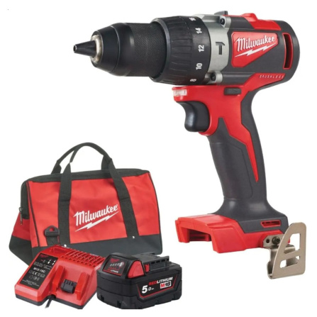 Aku vrtací šroubovák s příklepem Milwaukee M18 BLPD2-501BRF 4933500775 - 2
