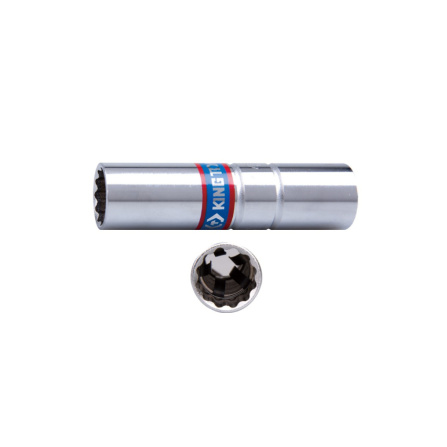 Hlavice nástrčná na zapalovací svíčky King Tony 3/8 CrV 12 hran, 14mm 367014 - 4