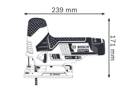 Aku pila přímočará Bosch GST 12V-70 2x3.0Ah, kufr