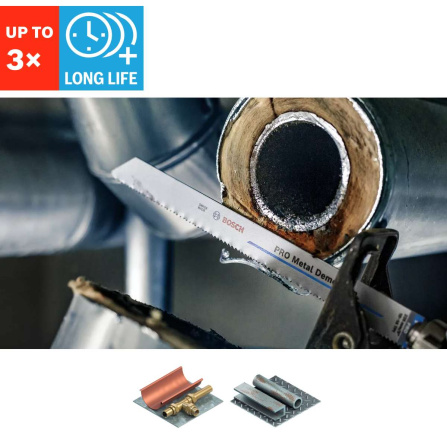 Pilový plátek do pily ocasky Bosch PRO Metal Demolition S1125VF 2 ks 2608659001 - 3