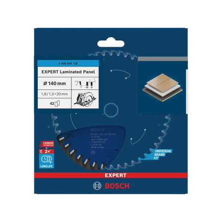 Pilový kotouč Bosch Expert for Laminated Panel 140x20, 42 zubů 2608644126 - 2 Pilový kotouč Bosch Expert for Laminated Panel 140x20, 42 zubů 2608644126 - 2