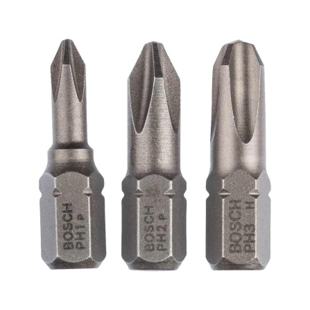 Sada křižových bitů PH 3 ks 25 mm Bosch 2607001752
