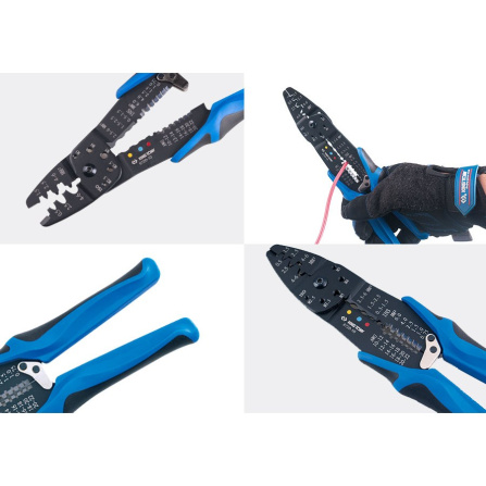 Kleště krimpovací na izolované a neizolované kabely King Tony 6720-10 - 2