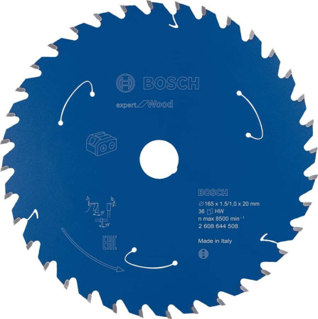 Pilový kotouč pro aku pily Bosch Expert for Wood 165x20x1,5/1x36T 2608644508
