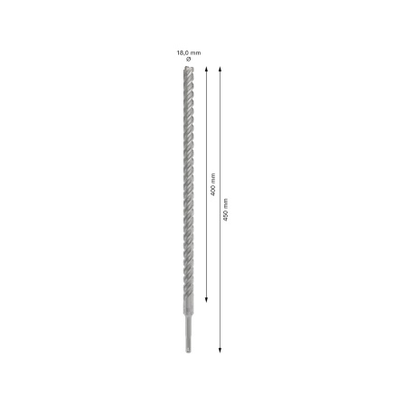 Vrták do kladiv Bosch PRO SDS-Plus-5X - 18 x 400 x 450 mm 2608836633 - 7