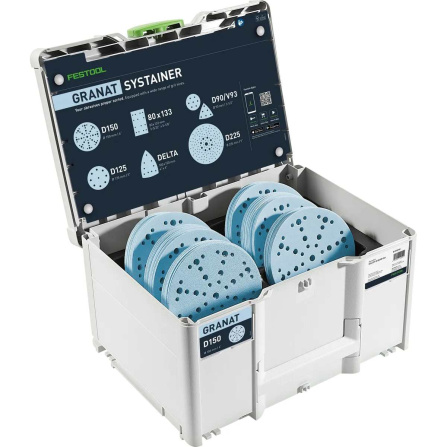 Sada brusných papírů Festool Granat SYS-STF D150 GR-Set 578192