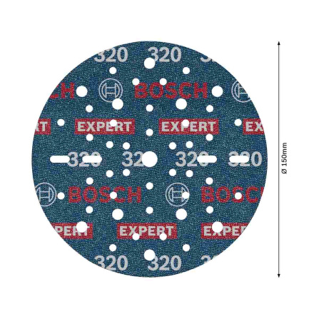 Brusný kotouč Bosch Expert O780 s fólií 6 ks 150 mm P320 2608902405 - 6