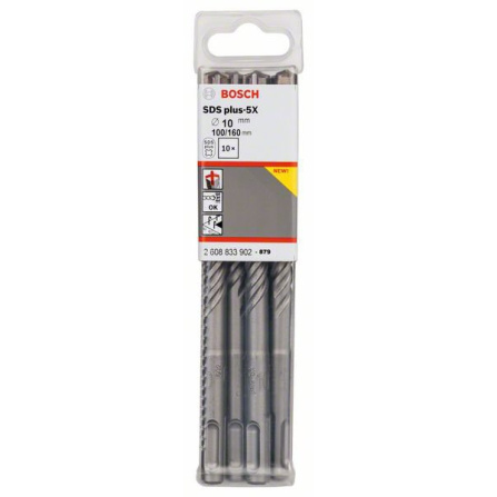 Vrták do kladiv Bosch SDS-Plus-5X - 10 x 100 x 160 mm 2608833902