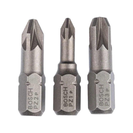Sada křižových bitů PZ 3 ks 25 mm Bosch 2607001753