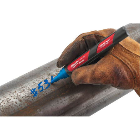 Značkovač bílý Milwaukee Liquid Paint Marker -Blue 4932492144 - 3