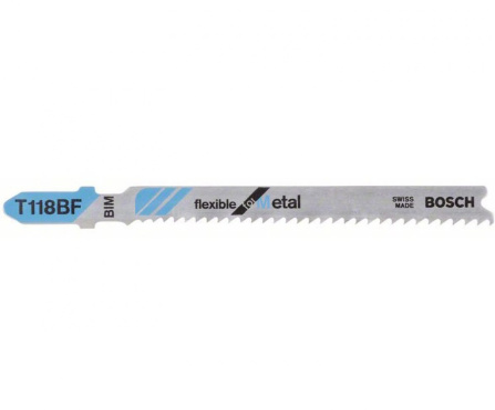 Pilový plátek do kmitací pilky Bosch T 118 BF - Flexible for Metal 2608634503