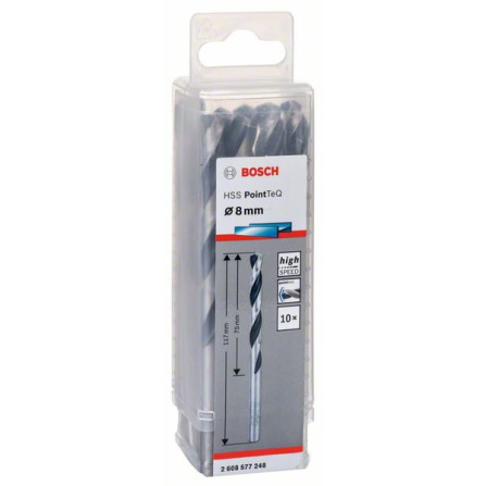 Vrták spirálový Bosch PointTeQ 8,0 mm 2608577248