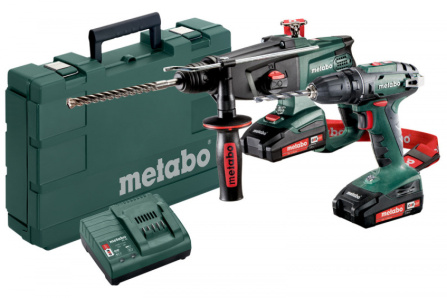 Sada aku kladiva Metabo KHA 18 LTX a vrtacího šroubováku BS 18 685083000