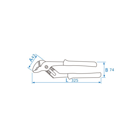 Kleště stavitelné SIKO s drážkami L 325 mm King Tony 6511-13C - 2