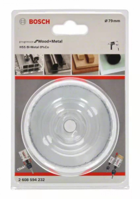 Pila vykružovací/děrovka 79 mm Bosch Progressor for Wood and Metal 2608594232 - 2