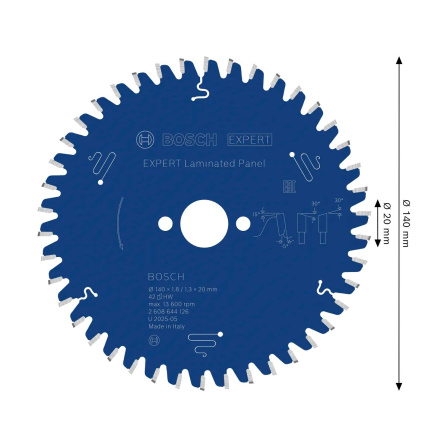 Pilový kotouč Bosch Expert for Laminated Panel 140x20, 42 zubů 2608644126 - 6 Pilový kotouč Bosch Expert for Laminated Panel 140x20, 42 zubů 2608644126 - 6