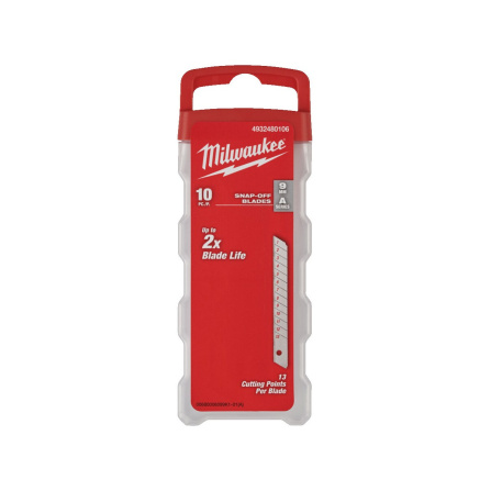 Náhradní čepele Milwaukee pro nože Snap Knife 9 mm 10 ks 4932480106 - 2