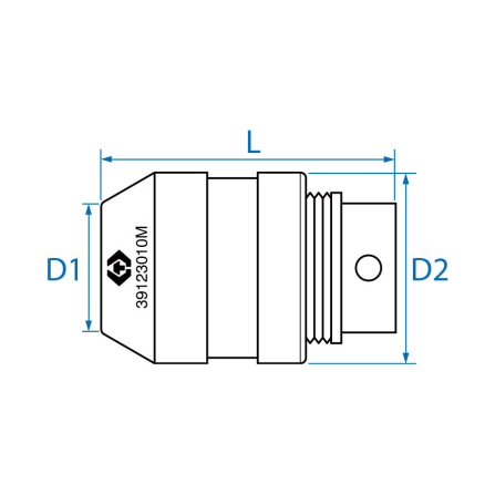 Držák závitníků King Tony 1/4 CrV  2,5-5 mm 39122008M - 3