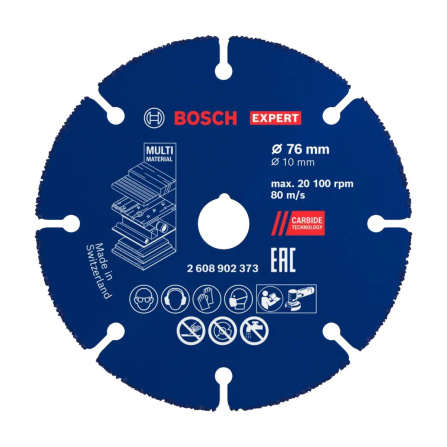 Víceúčelový řezný kotouč Bosch Expert Carbide Multi Material 76 mm 2608902373
