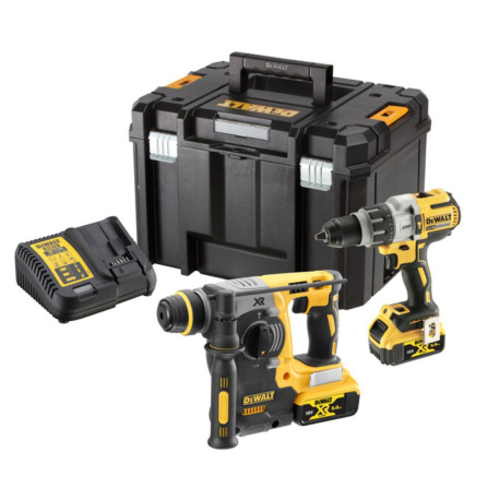 Sada aku příklepového šroubováku DCD996, vrtací kladivo DCH273 DeWalt DCK229P2T