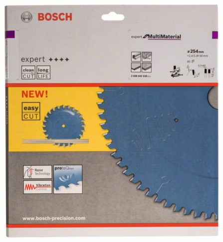 Kotouč pilový Bosch Expert for Multi Material 254x30x2,4 mm, 80 zubů
