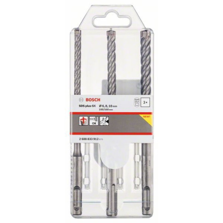 Sada vrtáků Bosch SDSplus-5X 3 díly 2608833912